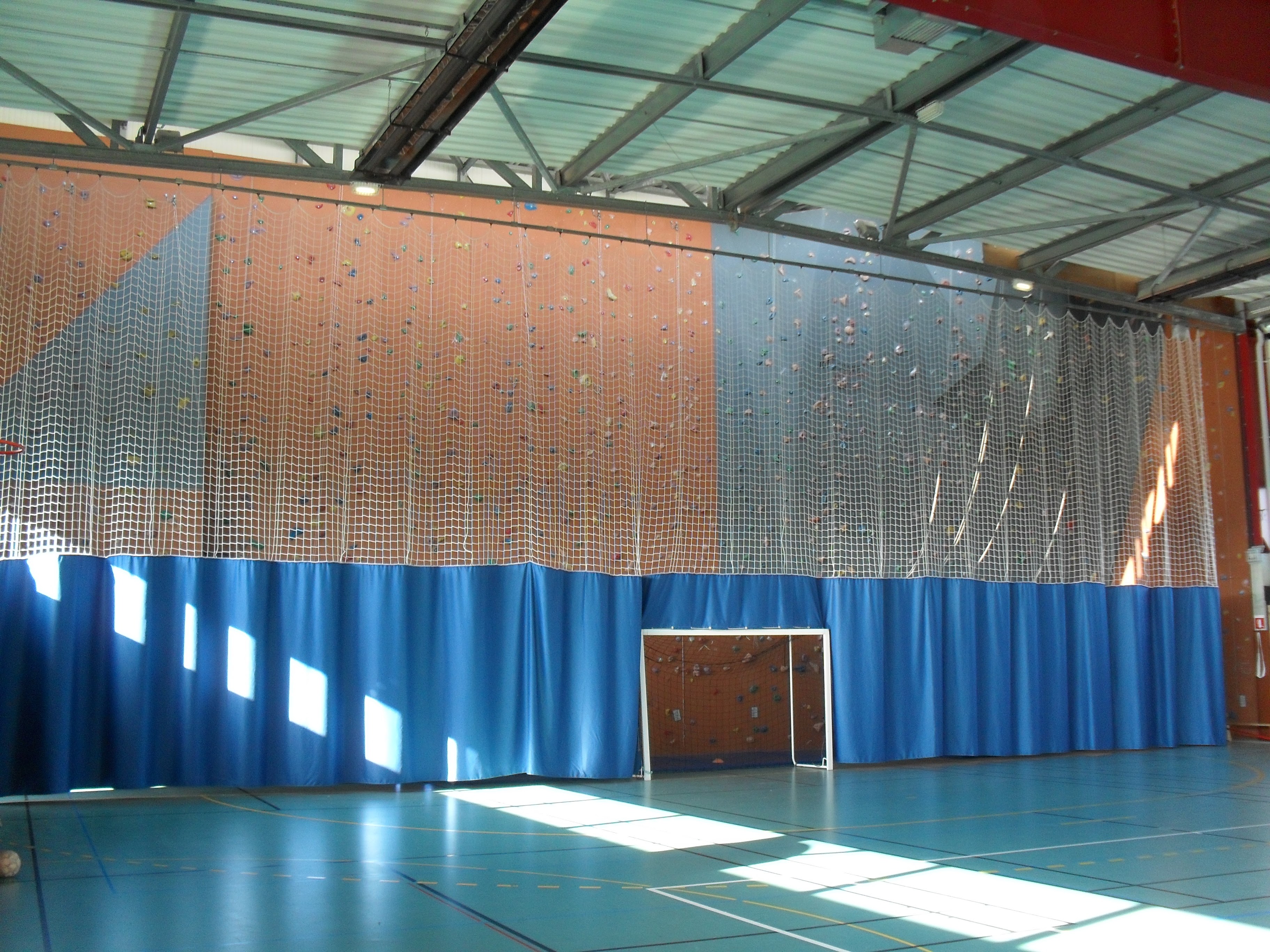 Filets de séparation salle de sport : gymnase, tennis, tir à l'arc : filets  de protection pour le sport